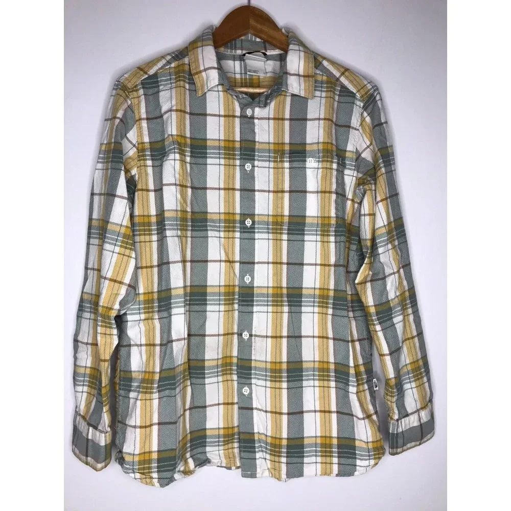 The North Face Men's Large Long Sleeve Button Shirt FLAWED